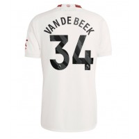 Koszulka piłkarska Manchester United Donny van de Beek #34 Strój Trzeci 2023-24 tanio Krótki Rękaw